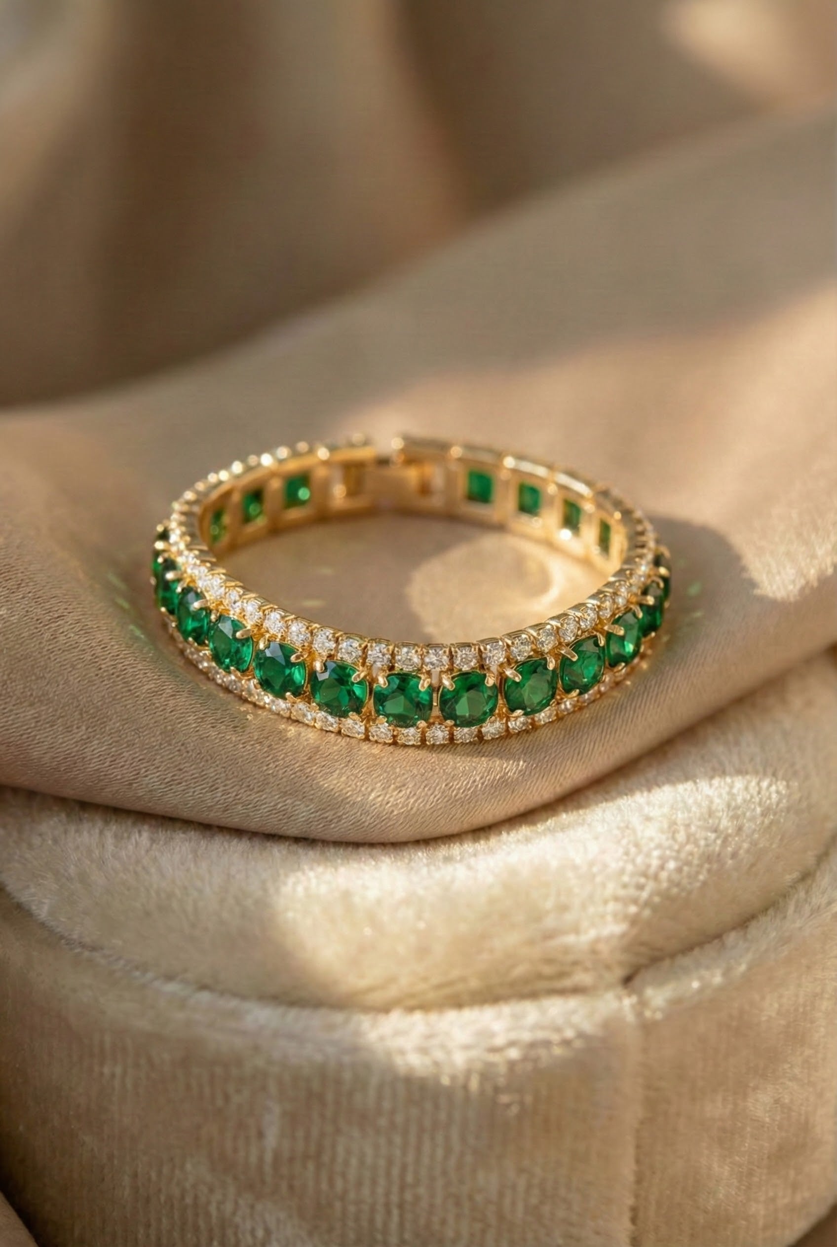 Emerald Gold Bracelet