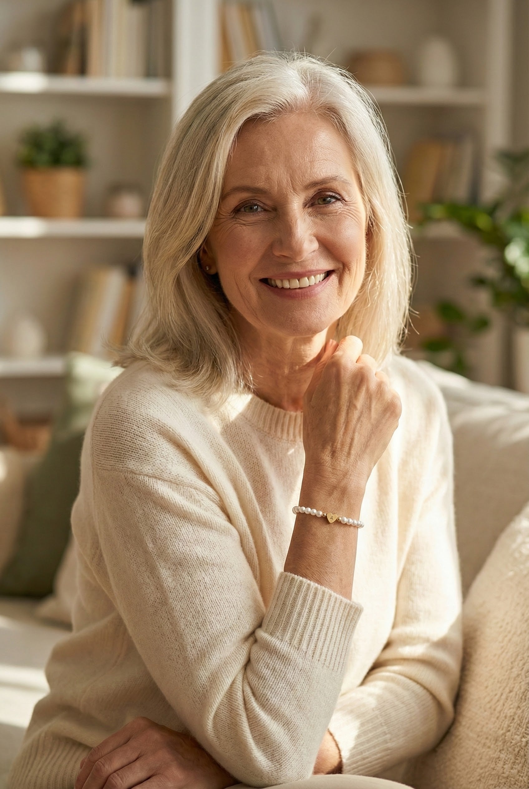 Stylish A-Z Heart Initial Bracelet