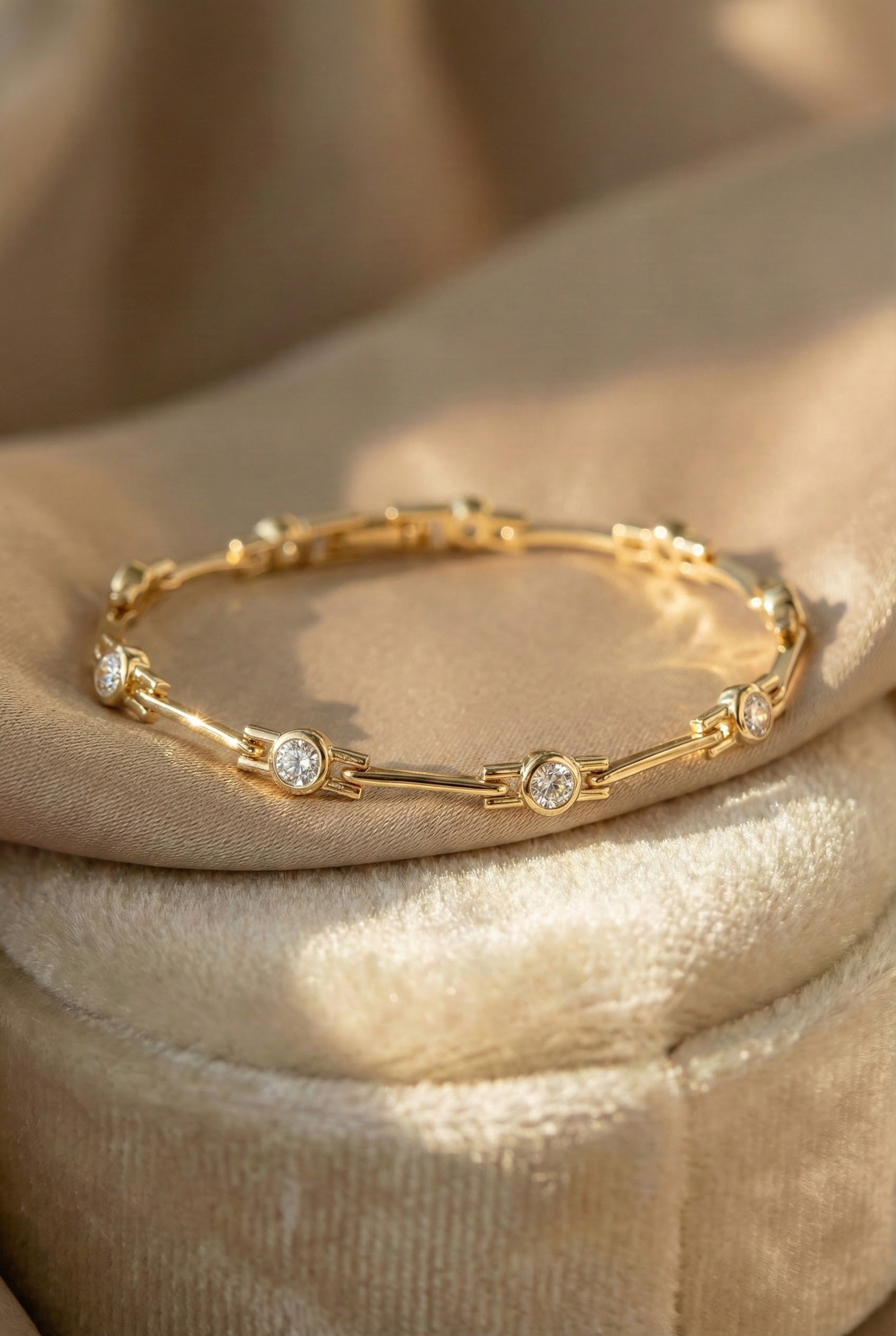 Elegant Gold Bracelet Adorned