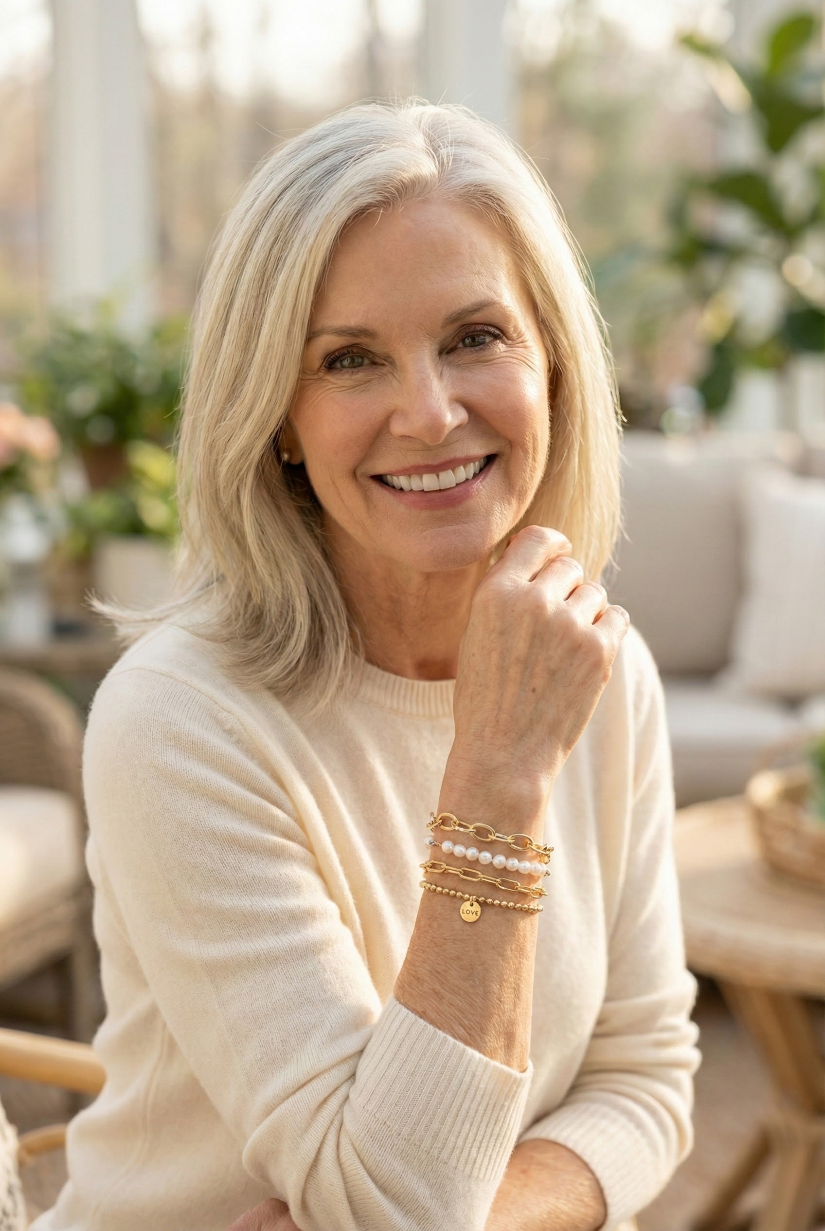 Elegant Gold Pearl Bracelet Collection