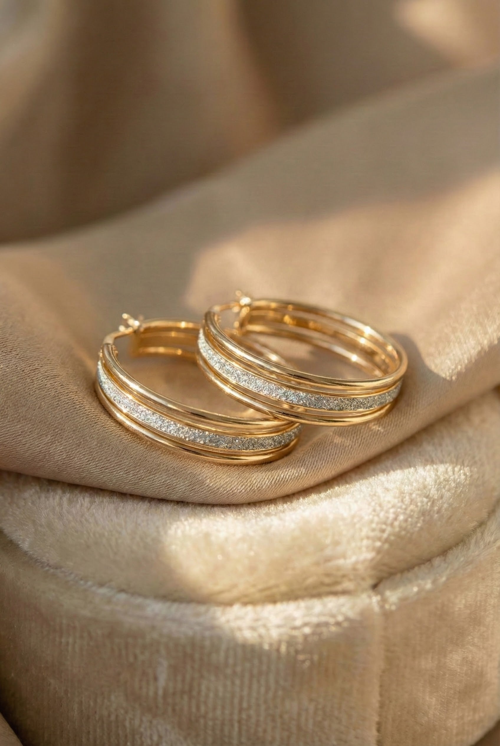 Vintage Gold Hoop Earrings