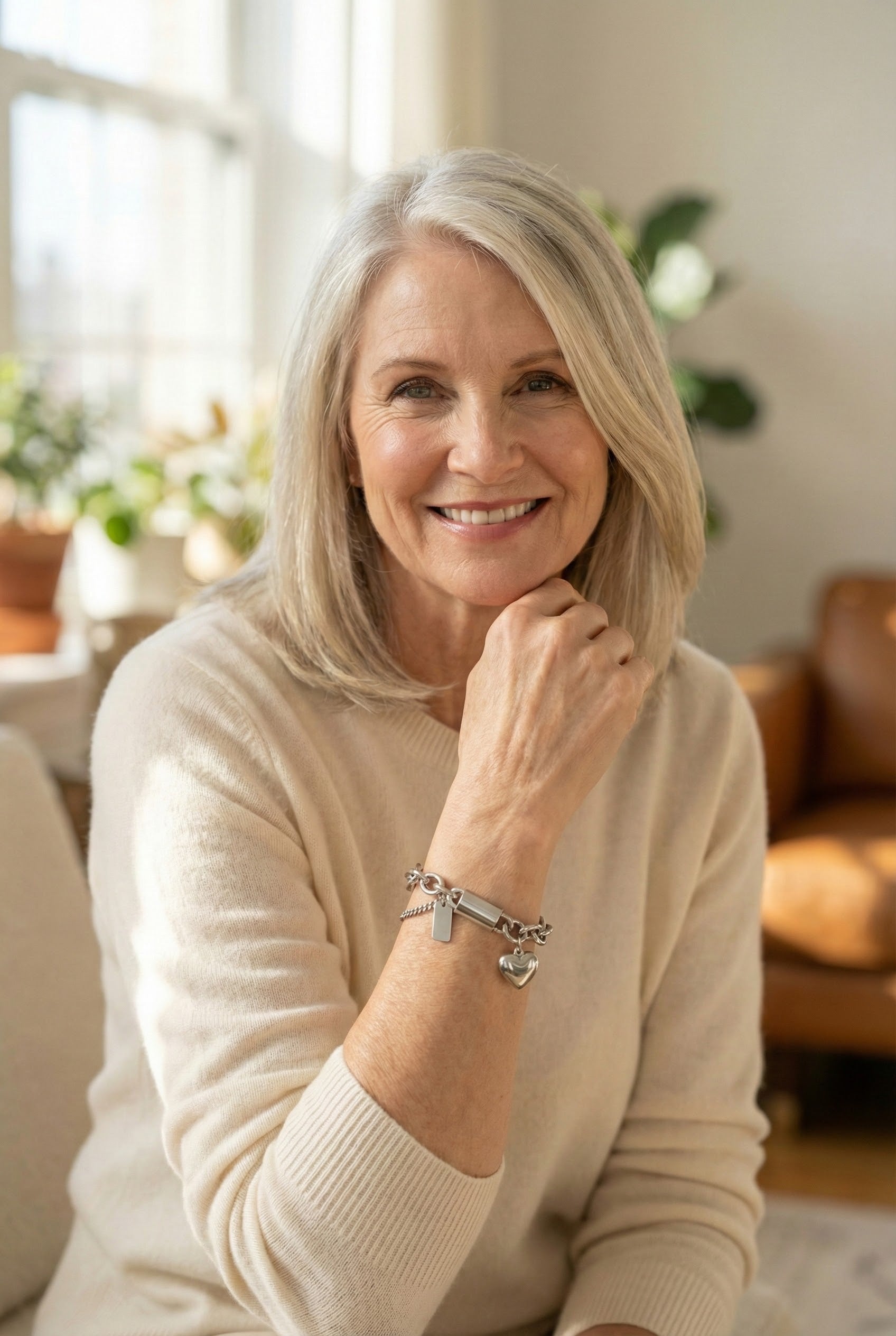 Gold Chunky Heart Bracelet