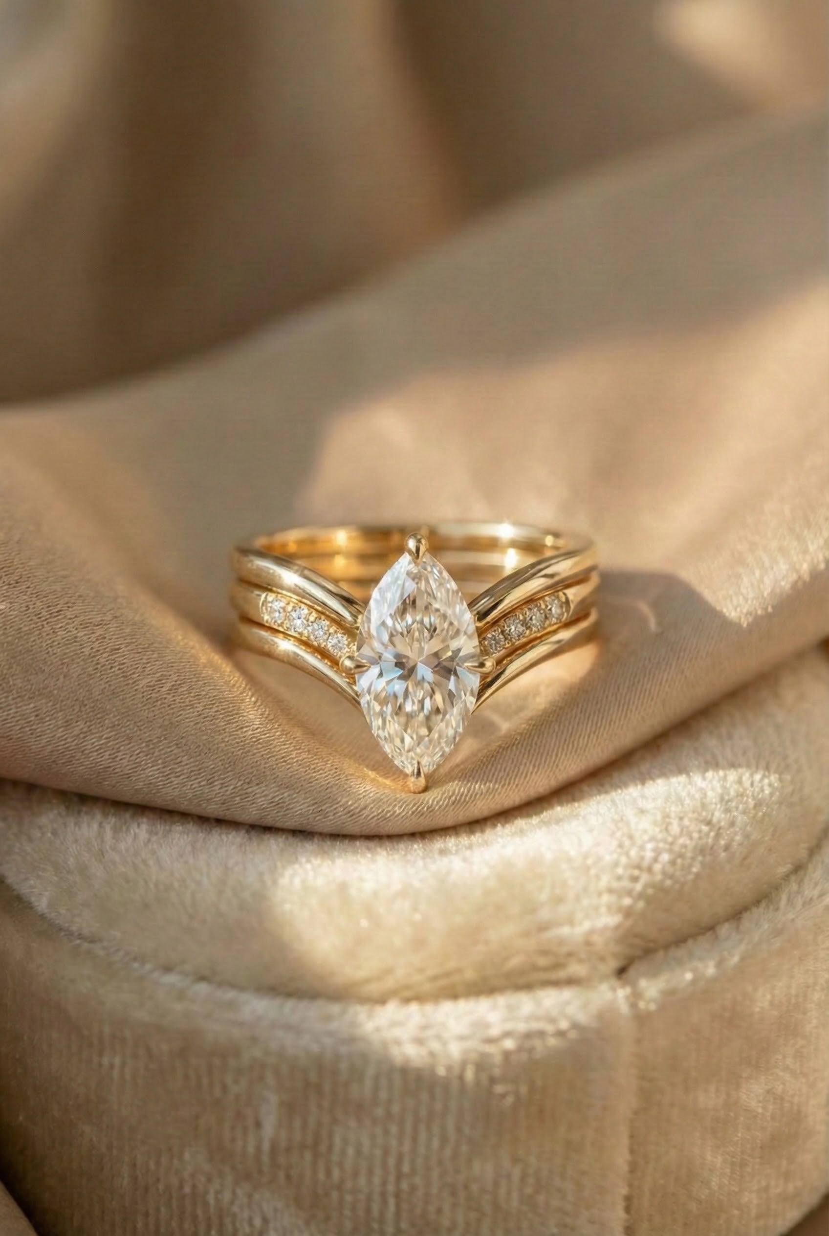 Drop Crown Gold Ring