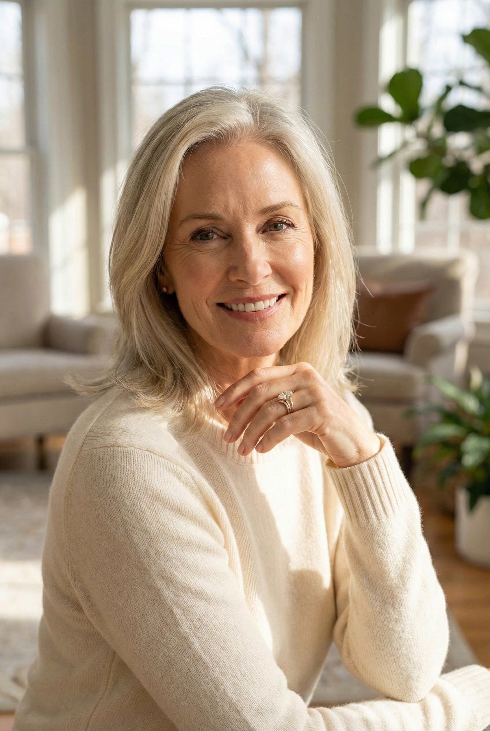 Drop Crown Gold Ring