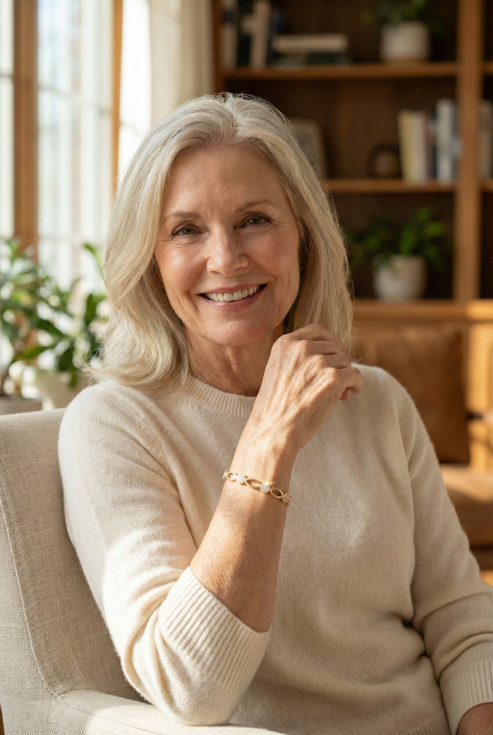 Chic Golden Zirconia Bracelet