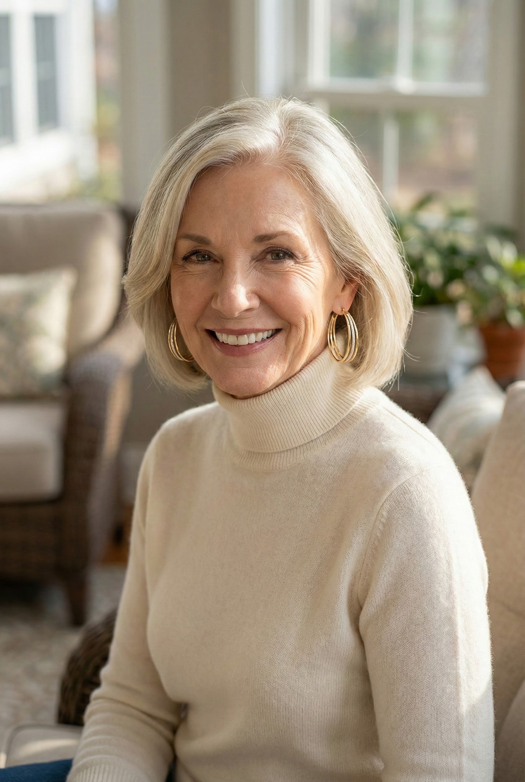 Vintage Gold Hoop Earrings