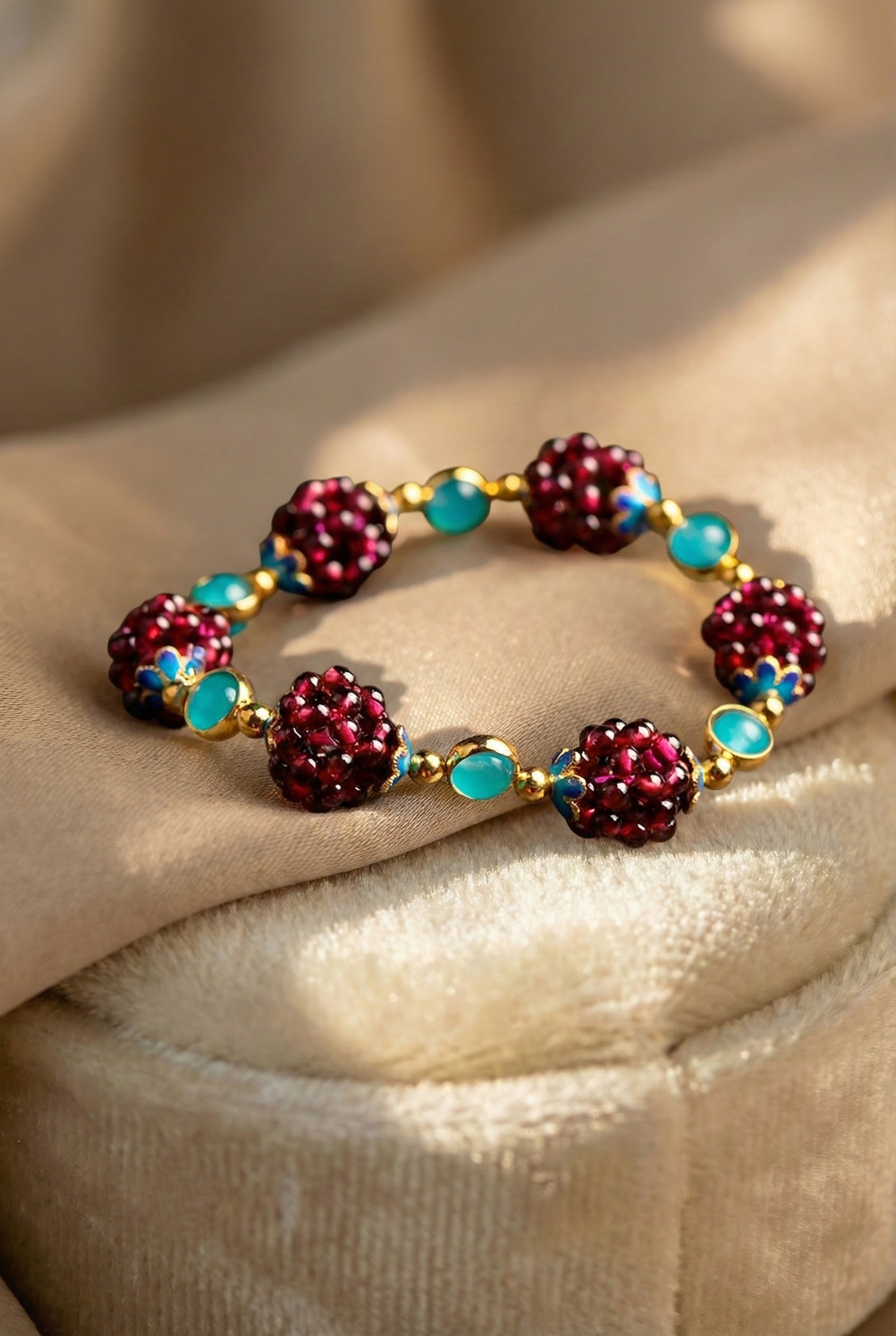 Gemstone Berry Bracelet