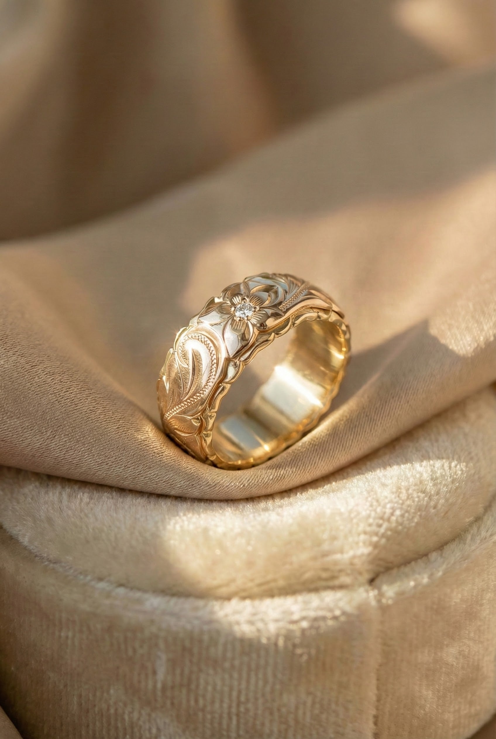 Antique Flower Gold Ring