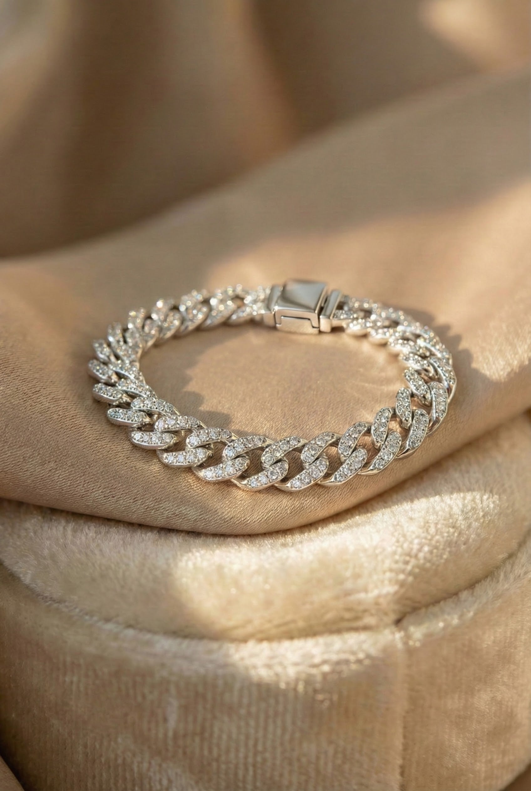 Moissanite Cuban Link Bracelet