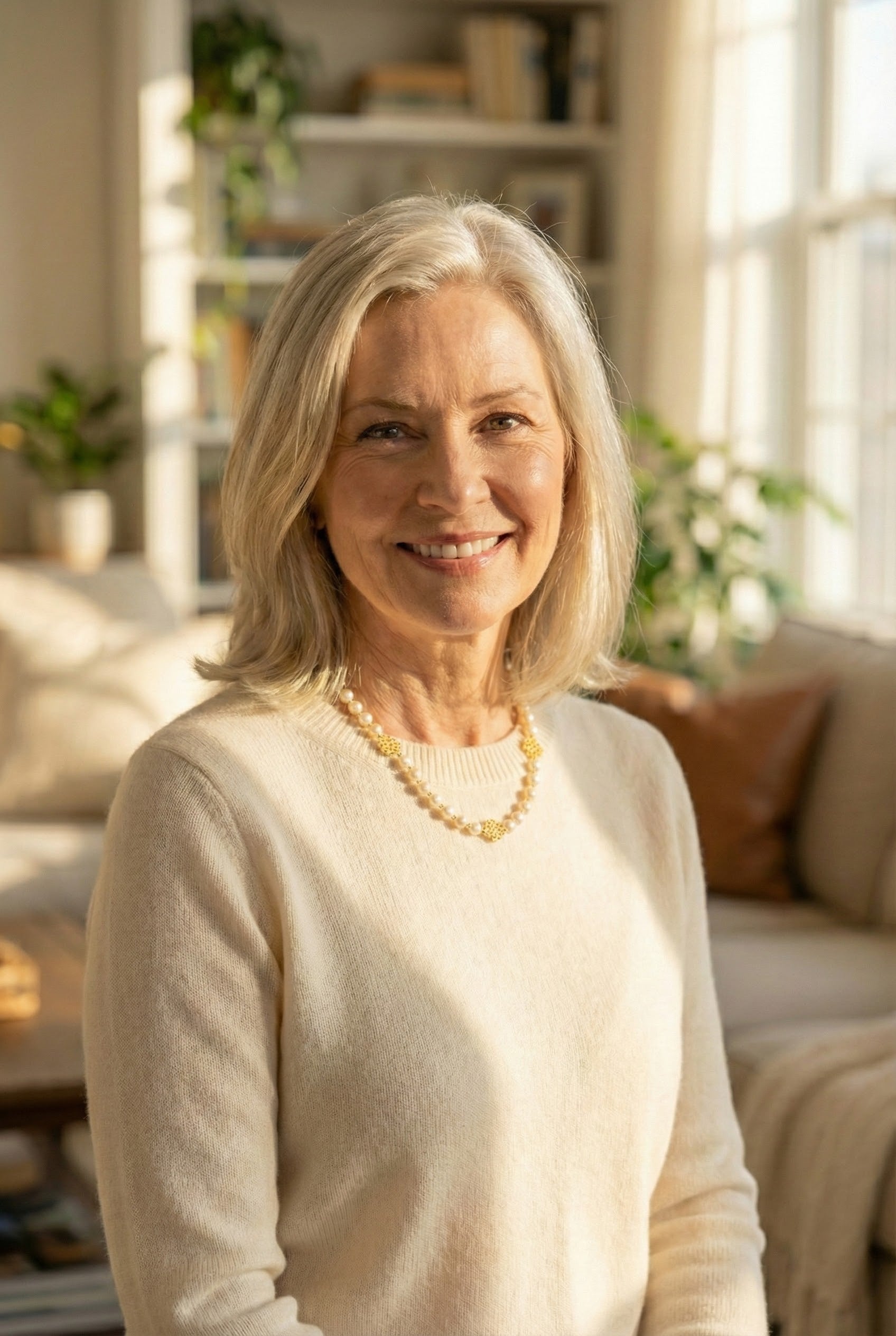 Chic Gold Pearl Necklace