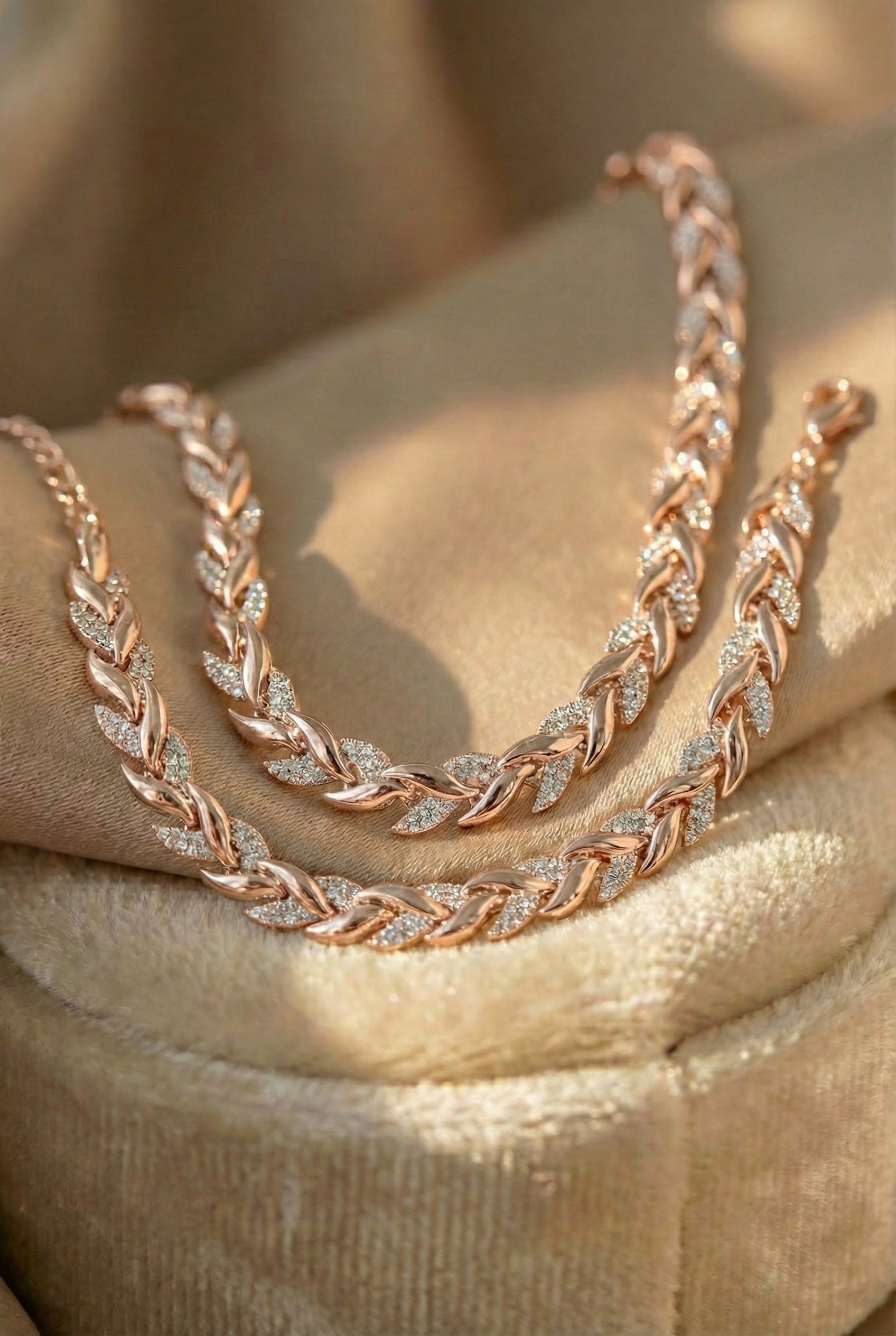 Chic Glass Rhinestone Mermaid Tail Set